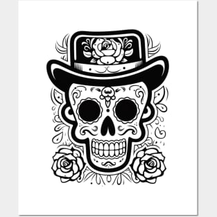 Roses of Remembrance: A Dia de Muertos Tribute Posters and Art